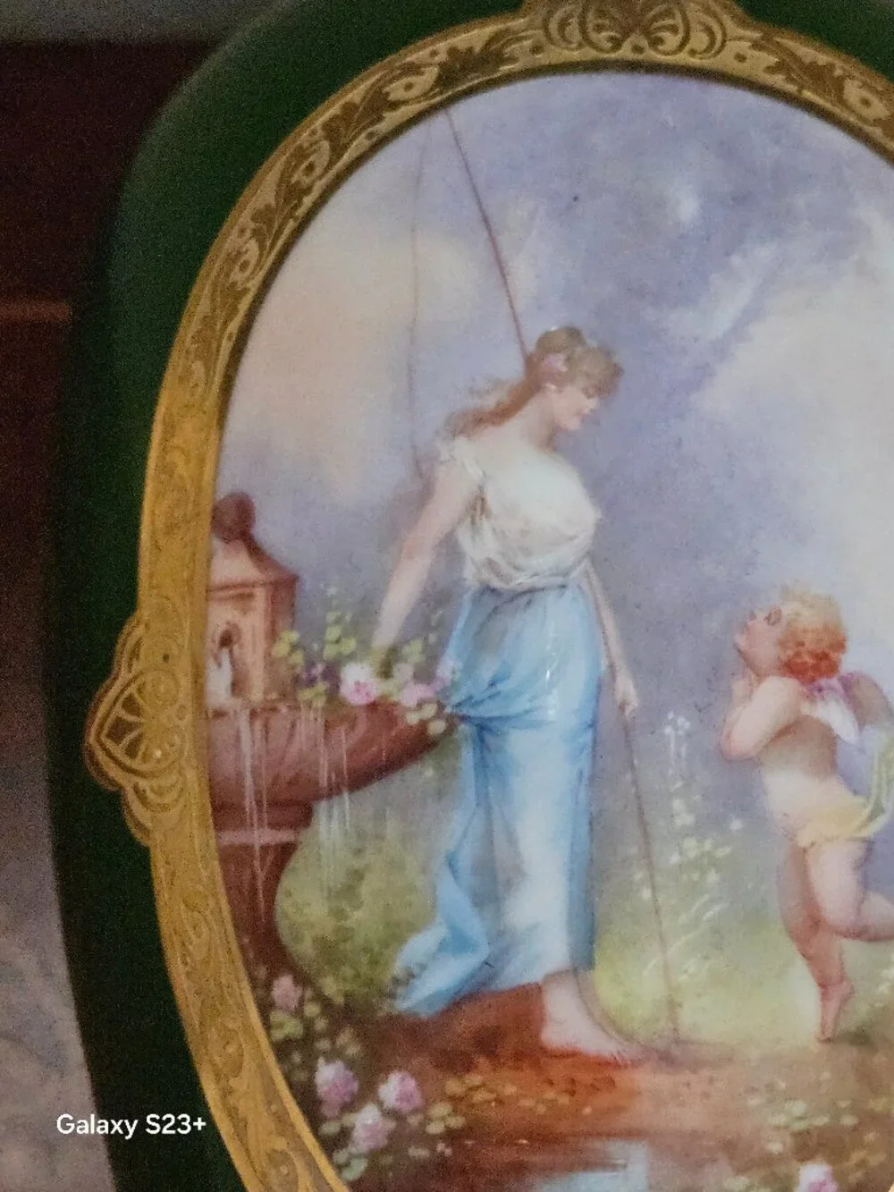 RARE ANTIQUE W.G. & Co William Guerin Limoges FRENCH PORCELAIN HANDPAINTED Vase